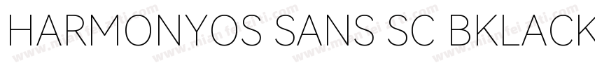 HARMONYOS SANS SC BKLACK字体转换
